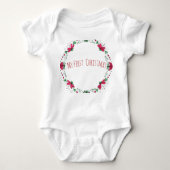 "Mijn eerste Kerstmis" 1 stuk voor Baby Romper (Voorkant)