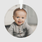 Mijn eerste Kerstmis 2021, Baby Boy Ornament (achterkant)
