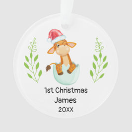 Mijn eerste Kerstmis 2021, Baby Boy Ornament