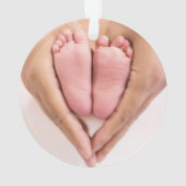 Mijn eerste Kerstmis 2 foto Elegant Script Ornament (achterkant)