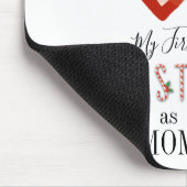 Mijn eerste Kerstmis als Baby Foto van mam Love He Muismat (Hoek)