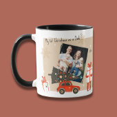 Mijn eerste Kerstmis als een pap foto-Feestdagen v Mok