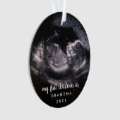 Mijn eerste Kerstmis als Grandma Ultrasound Foto Ornament (voorkant)