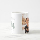 Mijn eerste Kerstmis als mam Foto Pine Trees Koffiemok (Center)