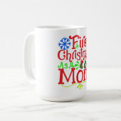 Mijn eerste Kerstmis als mam Koffiemok (Voorkant links)
