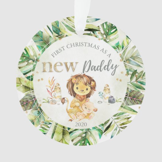 Mijn eerste Kerstmis als nieuwe papa... ... ... pa Ornament (voorkant)