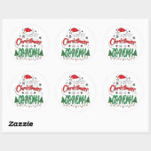 Mijn eerste Kerstmis als oma Funny New Grandma Ronde Sticker (Vel)