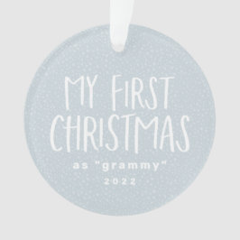 Mijn eerste Kerstmis als oma persoonlijke foto Ornament