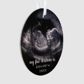 Mijn eerste Kerstmis als opa Ultrasound Foto Ornament (voorkant)
