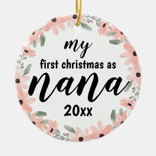 Mijn eerste Kerstmis als  Ornament Nana (Voorkant)