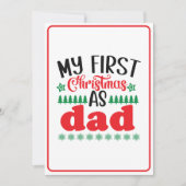 Mijn eerste Kerstmis als pa Kaart (Voorkant)