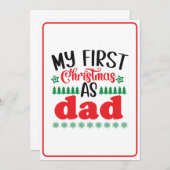 Mijn eerste Kerstmis als pa Kaart (Voorkant / Achterkant)