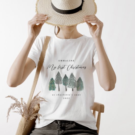 Mijn eerste Kerstmis als tante T-shirt