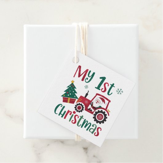 Mijn eerste Kerstmis Bedankjes Labels (In situ)