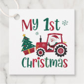 Mijn eerste Kerstmis Bedankjes Labels (Voorkant)