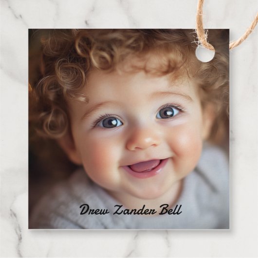 Mijn eerste Kerstmis Bedankjes Labels (Achterkant)