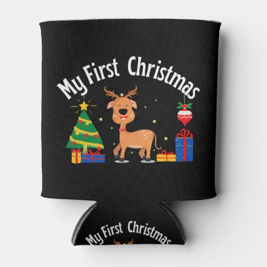 Mijn eerste Kerstmis Blikjeskoeler (Voorkant)