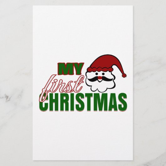 Mijn eerste Kerstmis Briefpapier (Voorkant)