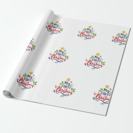 Mijn eerste Kerstmis Cadeaupapier