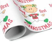 Mijn eerste Kerstmis Cadeaupapier (Rol Hoek)