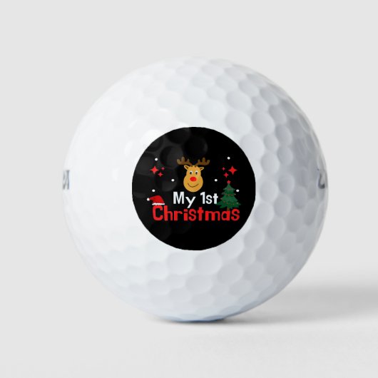 Mijn eerste Kerstmis Golfballen (Voorkant)