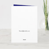 Mijn eerste Kerstmis in de Hemel Blauwe Snowflake Feestdagen Kaart (Achterkant)