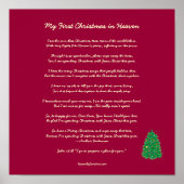 Mijn eerste Kerstmis in de hemel Poster (Voorkant)