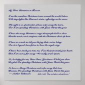 Mijn eerste Kerstmis in de hemel Poster (Voorkant)