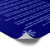 Mijn eerste Kerstmis in de hemel Poster (Hoek)