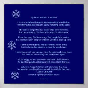 Mijn eerste Kerstmis in de hemel Poster