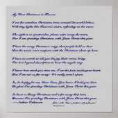 Mijn eerste Kerstmis in de hemel Poster (Voorkant)