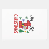 Mijn eerste Kerstmis Inpakpapier Vel (Voorkant)