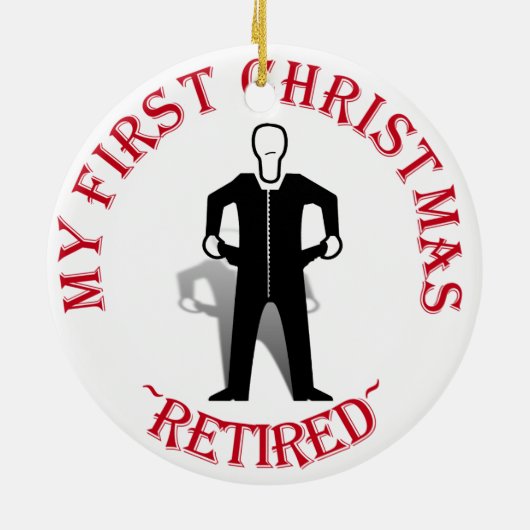 Mijn eerste Kerstmis is in ruste Keramisch Ornament (Achterkant)