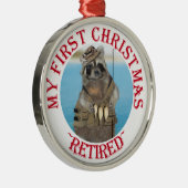 Mijn eerste Kerstmis is in ruste Metalen Ornament (Rechts)