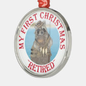 Mijn eerste Kerstmis is in ruste Metalen Ornament (Links)