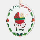 Mijn eerste Kerstmis Keramisch Ornament (Links)