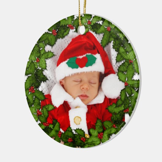 Mijn eerste Kerstmis Keramisch Ornament (Links)