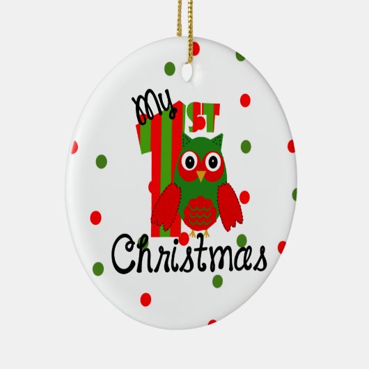 Mijn eerste Kerstmis Keramisch Ornament (Rechts)