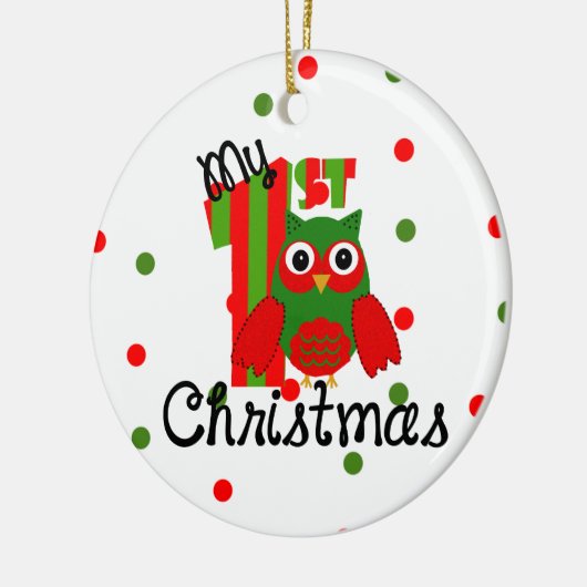 Mijn eerste Kerstmis Keramisch Ornament (Links)