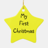 Mijn eerste Kerstmis Keramisch Ornament (Voorkant)