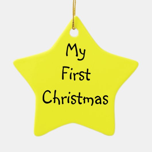Mijn eerste Kerstmis Keramisch Ornament (Voorkant)
