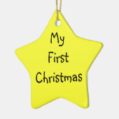 Mijn eerste Kerstmis Keramisch Ornament (Links)