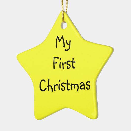 Mijn eerste Kerstmis Keramisch Ornament (Links)