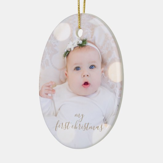 Mijn eerste Kerstmis Keramisch Ornament (Links)