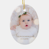 Mijn eerste Kerstmis Keramisch Ornament (Achterkant)