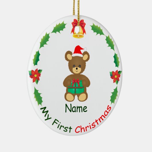 Mijn eerste Kerstmis Keramisch Ornament (Rechts)