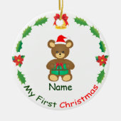 Mijn eerste Kerstmis Keramisch Ornament (Voorkant)