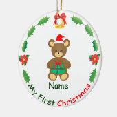 Mijn eerste Kerstmis Keramisch Ornament (Links)