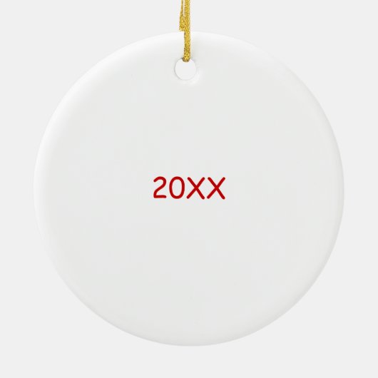 Mijn eerste Kerstmis Keramisch Ornament (Achterkant)