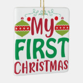 Mijn eerste Kerstmis Keramisch Ornament (Rechts)